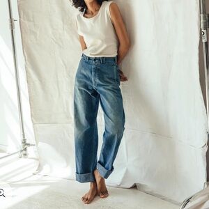 imogene + willie Blue Wide-Leg Jeans